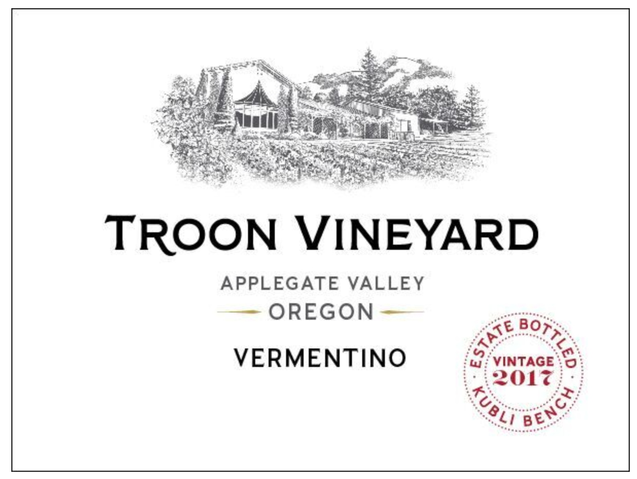 2017 Troon Vineyard Vermentino, Applegate Valley, Estate - Qorkz